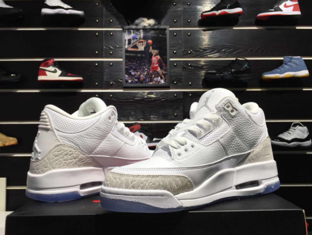 2018 Air Jordan 3 Pure White Shoes